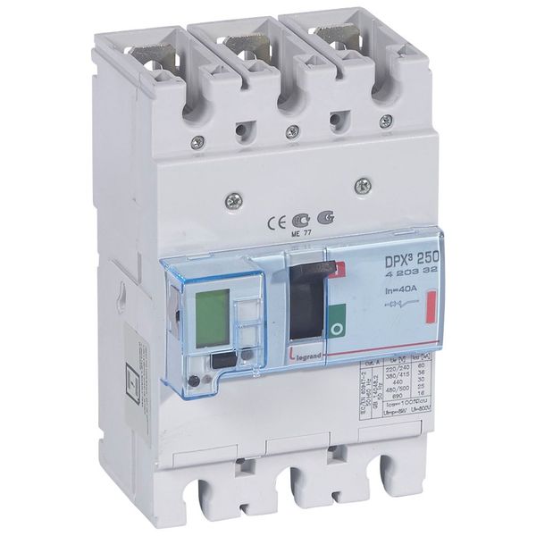 MCCB electronic release - DPX³ 250 - Icu 36 kA - 400 V~ - 3P - 40 A image 2