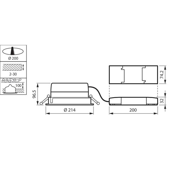 DN570B LED40S/840 PSU-E C WH image 2