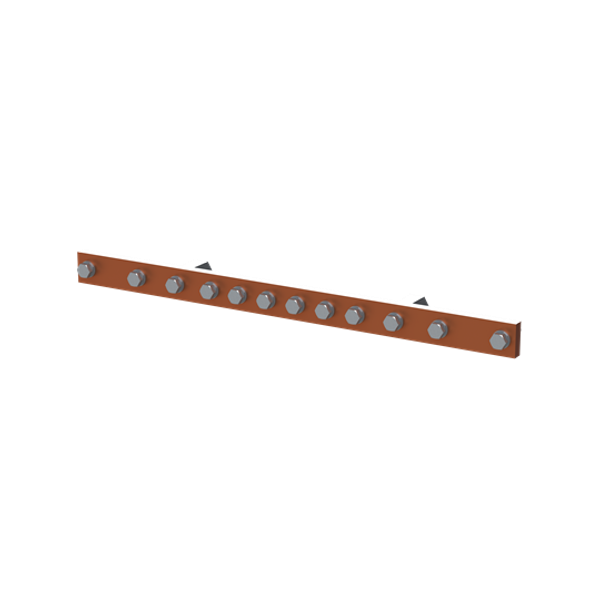 QR6HP4010 Horizontal PE busbar, 40 mm x 800 mm x 10 mm image 1