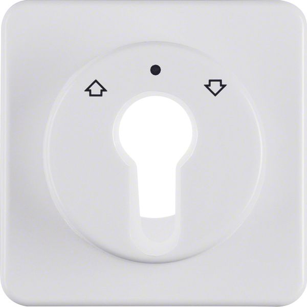 Cen. plate f.key push-b. f.blinds/key switch,splash-prot. flushmtd IP4 image 1