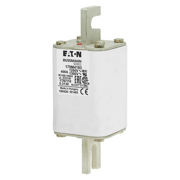 Fuse-link, high speed, 400 A, AC 1250 V, size 1, 53 x 66 x 138 mm, aR, DIN, IEC, type T indicator image 4