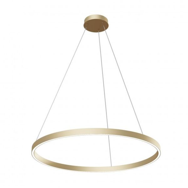 Modern Rim Pendant Lamp Brass image 3