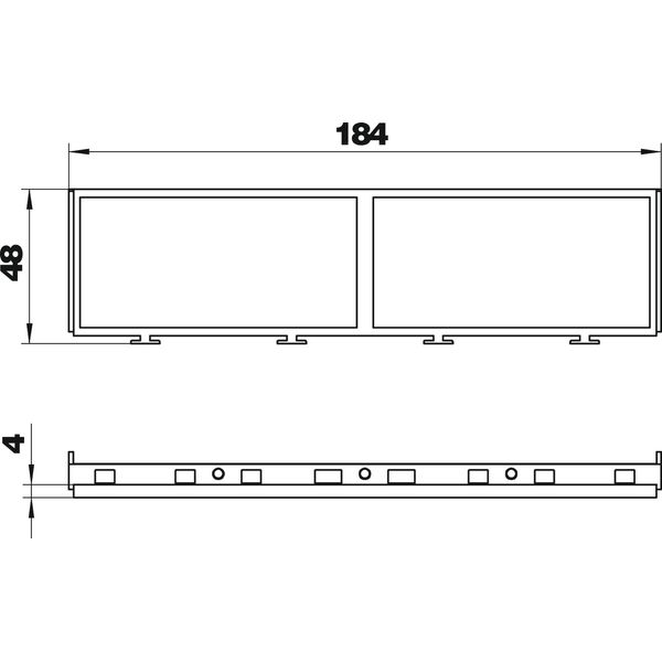 MT45V 2+2 Installation frame for 2f + 2f Modul 45 image 2