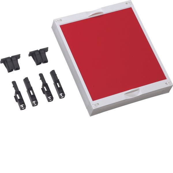 Assembly unit, universN,300x250mm, protection cover,red image 1