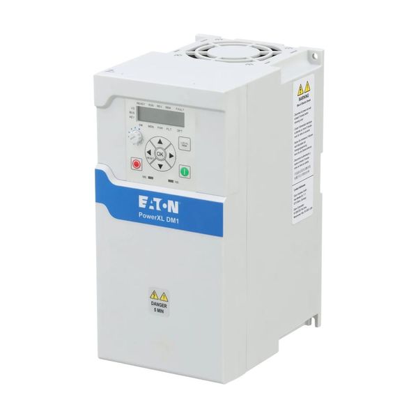 Variable frequency drive, 230 V AC, 1-phase, 17.5 A, 4 kW, IP20/NEMA0, Radio interference suppression filter, 7-digital display assembly, Setpoint pot image 12