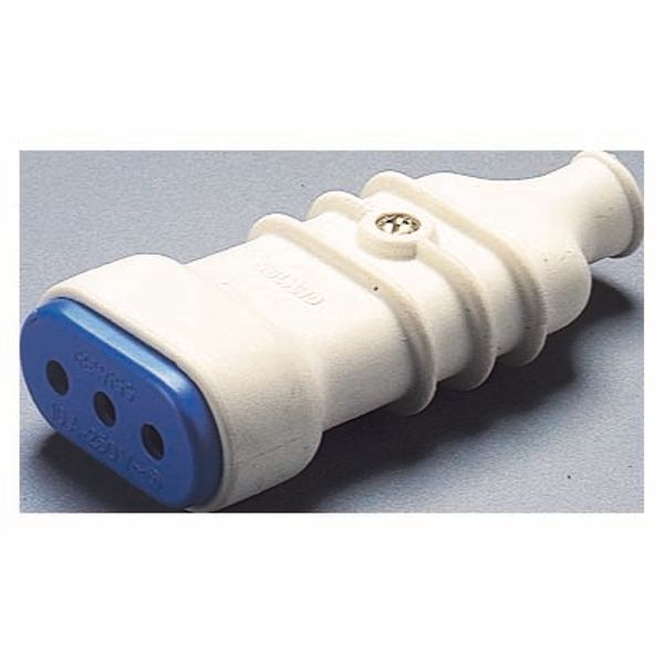 PORTABLE SOCKET-OUTLET - ITALIAN STANDARD - 2P+E 10A 250V ac - TYPE P11 - WHITE image 2