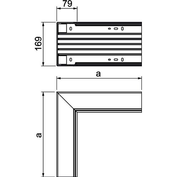 WDK I80170RW Internal corner  329x170x80 image 2