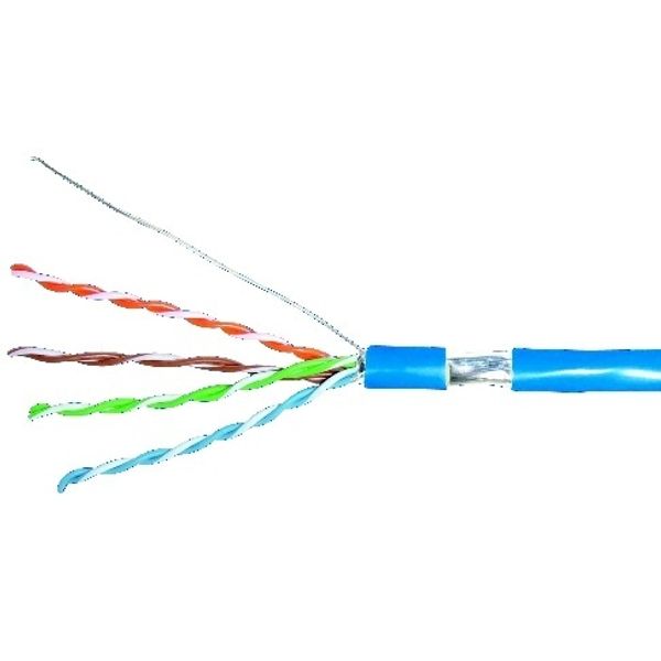 F/UTP Cable Cat.5e, 4x2xAWG24/1, PVC, Eca, blue, Box 305m image 1