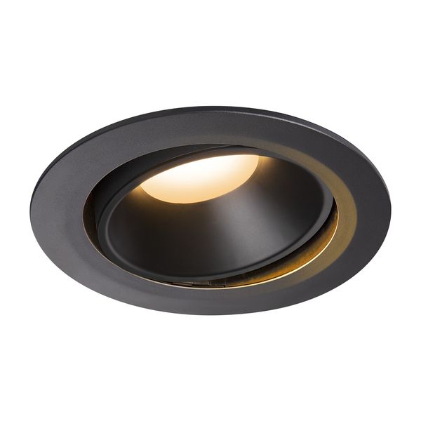 NUMINOS® MOVE DL XL, Indoor LED recessed ceiling light black/black 2700K 55° rotating and pivoting image 1