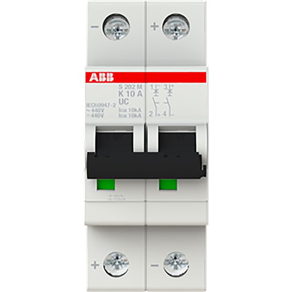 S202M-K10UC Miniature Circuit Breaker - 2P - K - 10 A image 1