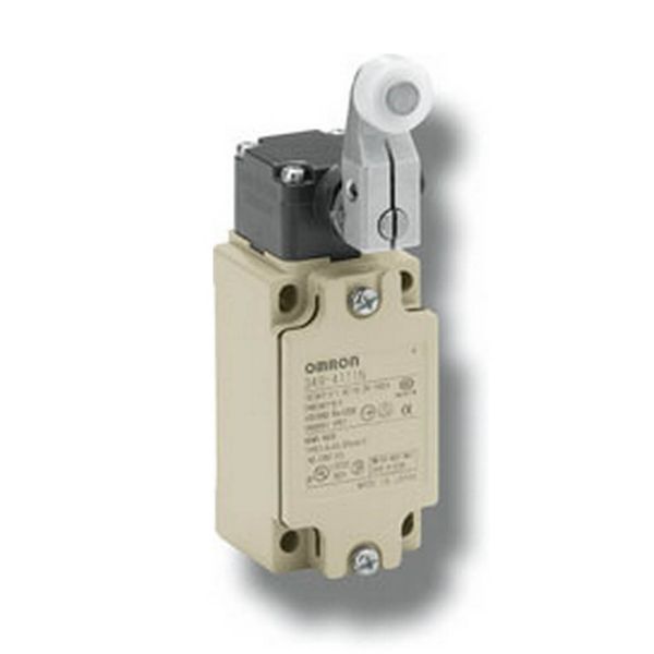 Limit switch, stainless steel roller lever, 1NC/1NO, slow action, 10 A D4BN4024A image 2