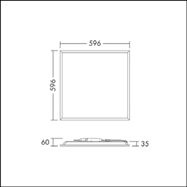 Recessed LED panel image 4