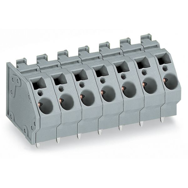 PCB terminal block 6 mm² Pin spacing 10 mm gray image 5