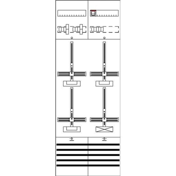 DF29A31M Meter panel, Field width: 2, Rows: 0, 1350 mm x 500 mm x 160 mm, IP2XC image 21