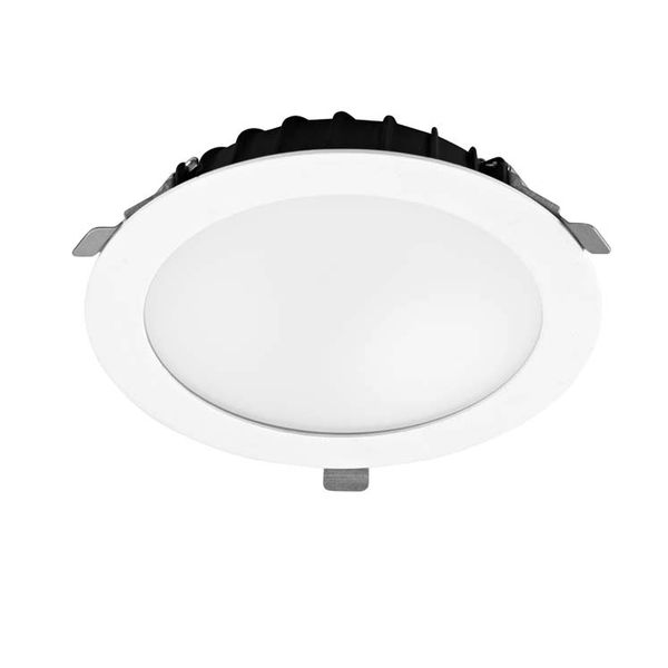 Downlight Vol Emergency ø205 mm 16.8W LED warm-white 3000K CRI 80 81.2º ON-OFF White IP54 1934lm image 1