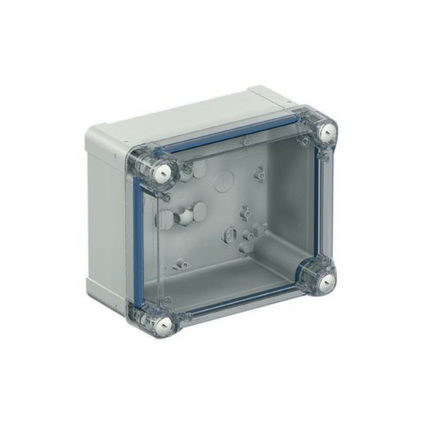 ABS box IP66 IK07 RAL7035 Int.H325W275D160 Ext.H341W291D168 Transp.cover H60 image 1