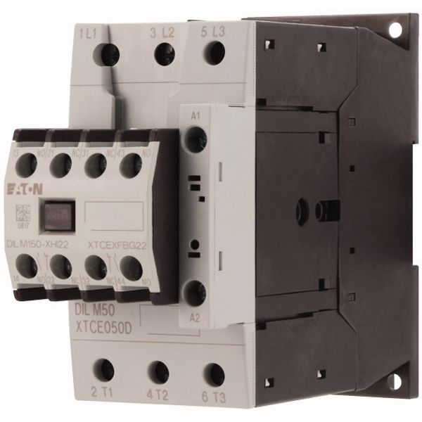 Contactor, 380 V 400 V 22 kW, 2 N/O, 2 NC, 230 V 50 Hz, 240 V 60 Hz, AC operation, Screw terminals image 3