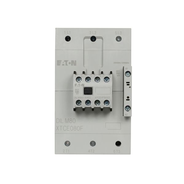 Contactor, 380 V 400 V 37 kW, 2 N/O, 2 NC, 230 V 50/60 Hz, AC operation, Screw terminals image 7