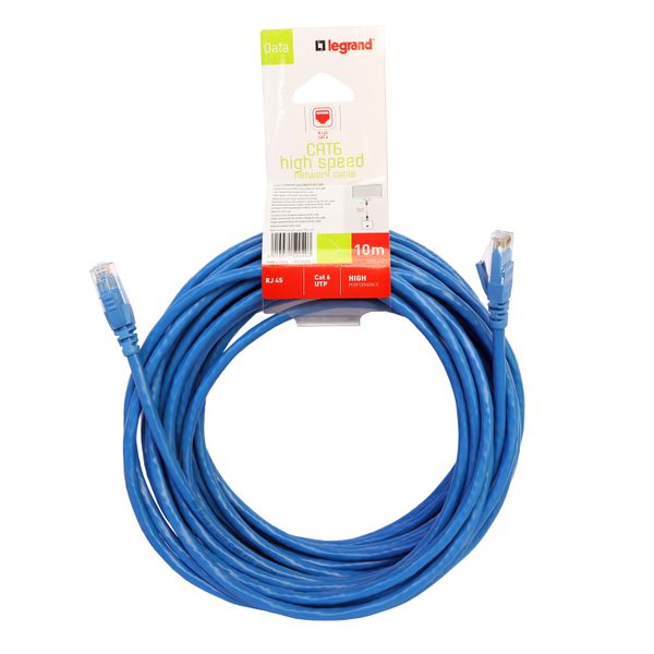 Patch cord RJ45 category 6 U/UTP PVC 10 meters image 1