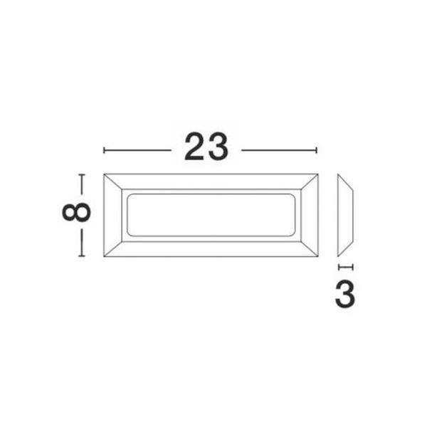 Dark Gray ABS Acrylic Diffuser LED 4 Watt 557Lm 3000K or 4000K 220-220 Volt 50Hz Beam Angle 62o IP54 AC Driver Included L: 23 W: 3 H: 8 cm image 1