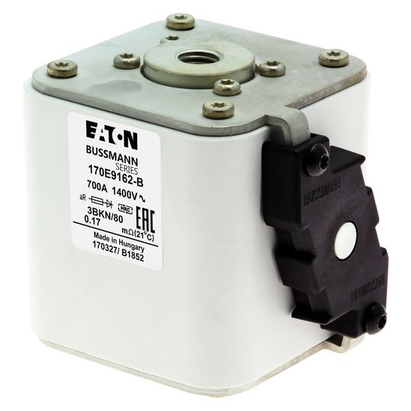 Fuse-link, high speed, 700 A, AC 1400 V, size 3, aR, IEC, with indicator image 10