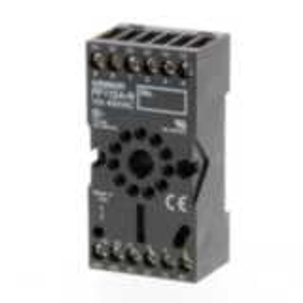 Socket, DIN rail/surface mounting, 11-pin, screw terminals (IEC/VDE). image 2