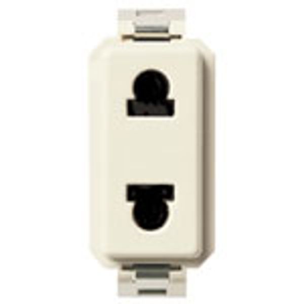 2P 15A USA+EU outlet for ø4,8mm plug image 1