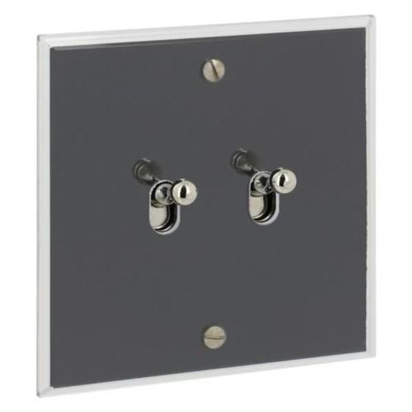 Art d'Arnould universe Double two-way memory or lever switch - crystal image 1