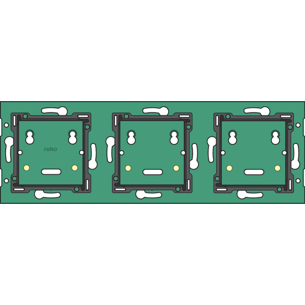 Threefold horizontal wall-mounted printed circuit board for Niko Home image 2