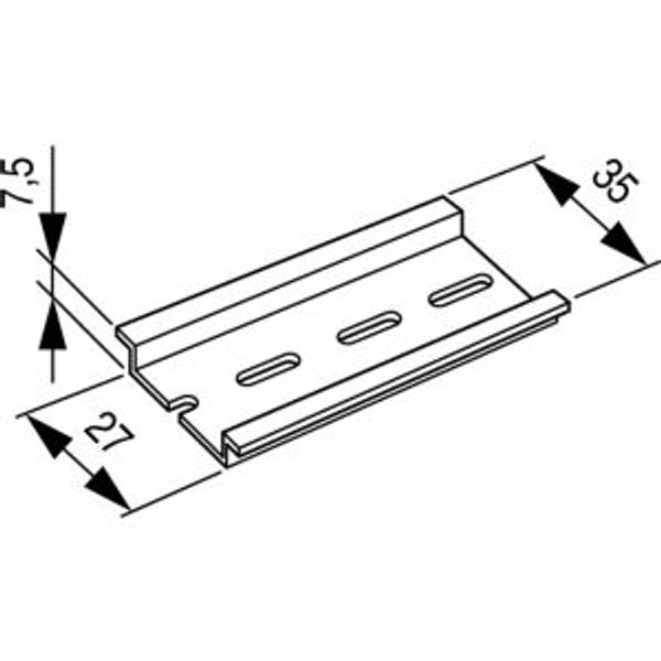 Top-hat rail 35x7.5mm image 2