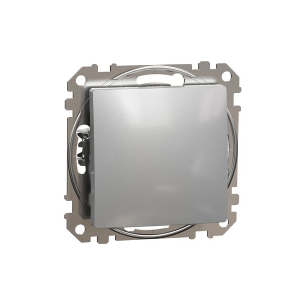 Sedna Design & Elements, 1-way Push-Button 10A, professional, aluminium image 4