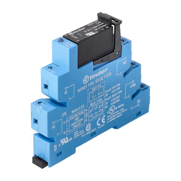 Rel. interface SSR screw 14mm.In.24VDC 1NO Out.3A/240VAC (38.31.7.024.8240) image 4