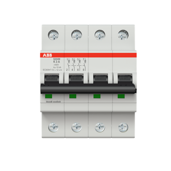 S204M-Z3 Miniature Circuit Breaker - 4P - Z - 3 A image 2