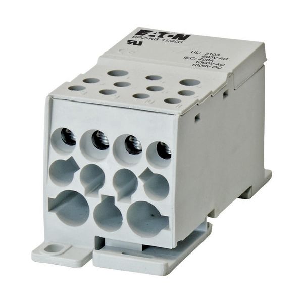 Terminal block, 1 pole, 400A, 11 output terminals image 3