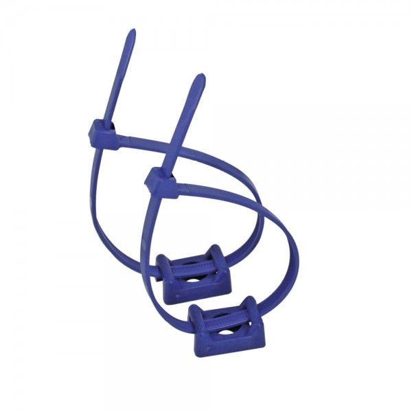 Leuchtenhalter INROLED_25 | INROLED_50 Ecolab, Sockel + Kabelbinder, metalldetektierbares PP, blau, 1 Paar (Ersatzteil) image 1