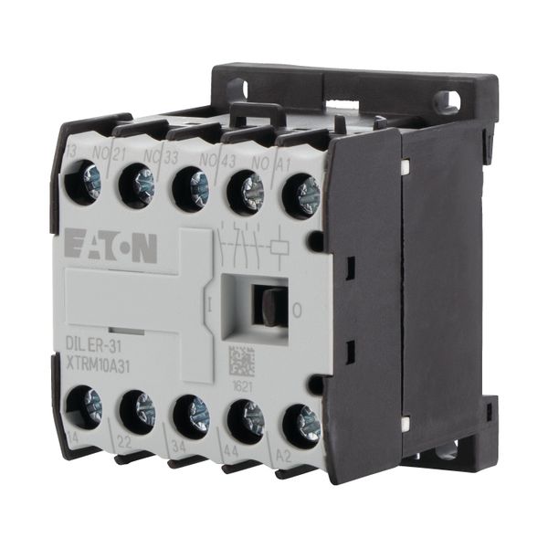 Contactor relay, 110 V 50/60 Hz, N/O = Normally open: 3 N/O, N/C = Normally closed: 1 NC, Screw terminals, AC operation image 12