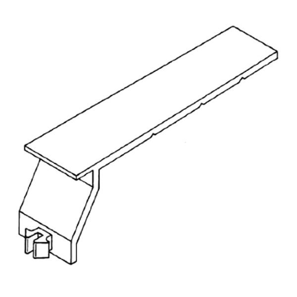 Cable holding clamp universal for series BE-DIN duct image 1