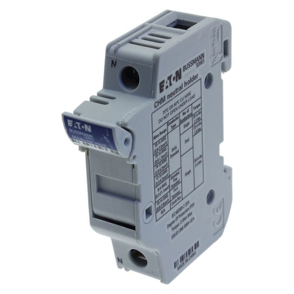 Fuse-holder, LV, 32 A, AC 690 V, 10 x 38 mm, neutral only, UL, IEC, DIN rail mount image 9