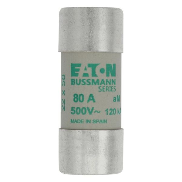 Fuse-link, LV, 80 A, AC 500 V, 22 x 58 mm, aM, IEC image 5