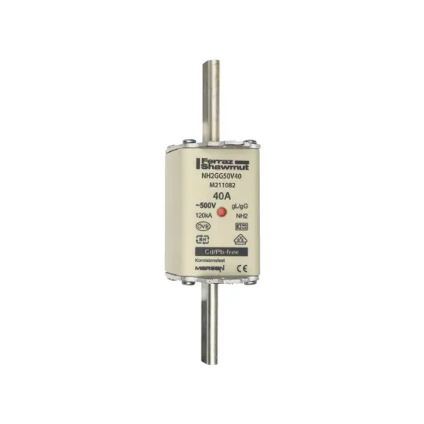 Fuse-link NH2 gG 500VAC 40A live tags Double indicator image 2