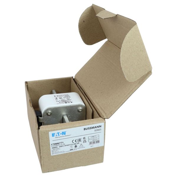 Fuse-link, high speed, 2000 A, AC 550 V, size 3, 76 x 92 x 139 mm, aR, IEC, UL, single indicator image 14