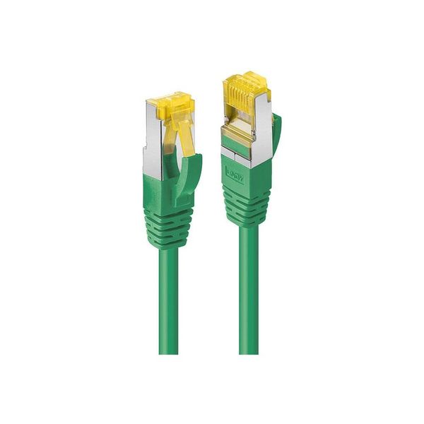 0.3m RJ45 S/FTP LSZH Network Cable, Green Cat.6A Plug, Cat.7 raw cable image 1