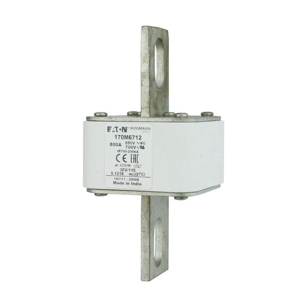 Fuse-link, high speed, 800 A, AC 690 V, size 3, 67 x 92 x 155 mm, aR, IEC, UL image 3