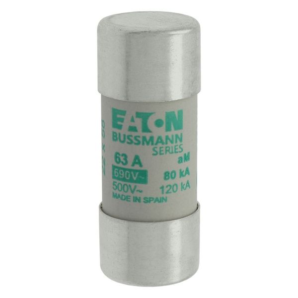 Fuse-link, LV, 63 A, AC 690 V, 22 x 58 mm, aM, IEC image 16