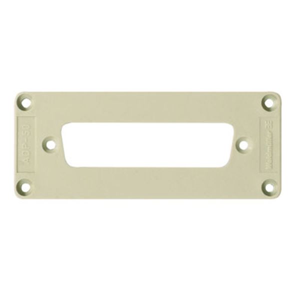 Adapter plate (industrial connector), Plastic, Colour: grey, Size: 6 image 1