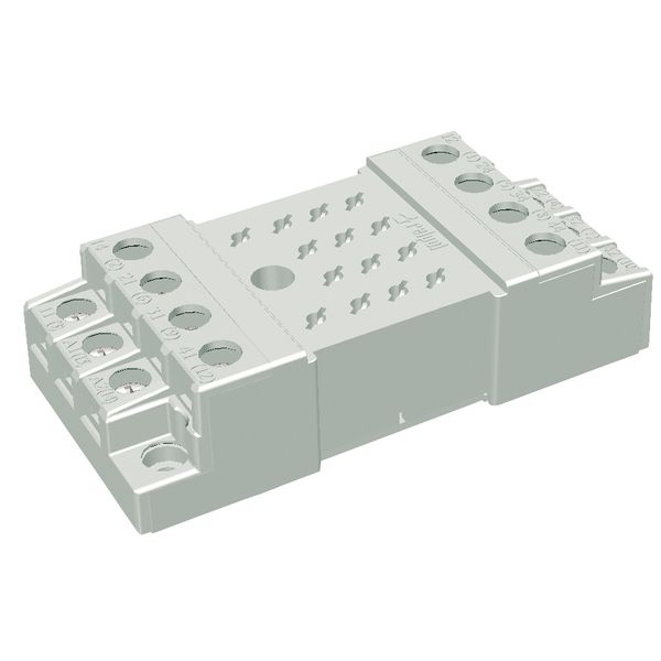 Socket For relays: R15 4 CO. Screw terminals. image 1