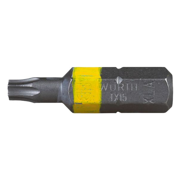 Bit 1/4" Torx TX15 yellow 26mm image 1