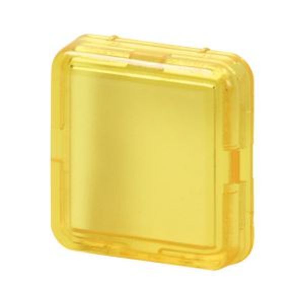 Lens, indicator light, flat, yellow image 1