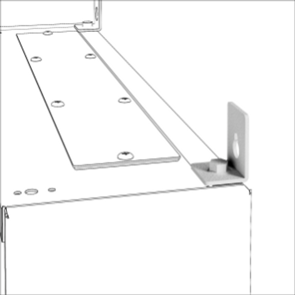 SPARE PART WALL FIXING BRACKETS - QDX 630 L - FOR WALL-MOUNTING DISTRIBUTION BOARDS image 1