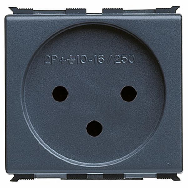 ISRAELI STANDARD SOCKET-OUTLET 250V ac - 2P+E 16A - 2 MODULES - PLAYBUS image 2